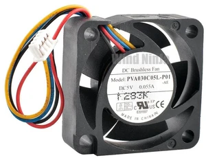 PVA030C05LP01 30x30x10mm 3cm Mini DC 5V Cooling Fan, 4Pin Silent Small Ventilation Fan, Low Power Replacement Cooler for Raspberry Pi, Router and Compact Electronic Device Heat Dissipation PVA030C05LP01 30x30x10mm 3cm Mini DC 5V Cooling Fan, 4Pin Silent Small Ventilation Fan, Low Power Replacement Cooler for Raspberry Pi, Router and Compact Electronic Device Heat Dissipation