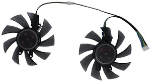 2Pack FD8015H12S GPU VGA Cooling Fan, Graphics Card Replacement Cooler for KFA2 GeForce GTX 1650 EX 1Click OC, Video Card Repair Fan for GPU Heat Dissipation 2Pack FD8015H12S GPU VGA Cooling Fan, Graphics Card Replacement Cooler for KFA2 GeForce GTX 1650 EX 1Click OC, Video Card Repair Fan for GPU Heat Dissipation