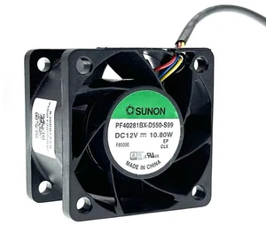 PF40281BXD550S99 4028 40x40x28mm 4cm HighSpeed Mini Cooling Fan, DC12V 10.80W 20000RPM 4Wire PWM Fan for Compact Chassis, Server and Industrial Equipment Heat Dissipation PF40281BXD550S99 4028 40x40x28mm 4cm HighSpeed Mini Cooling Fan, DC12V 10.80W 20000RPM 4Wire PWM Fan for Compact Chassis, Server and Industrial Equipment Heat Dissipation