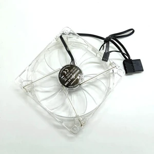 120mm 12cm Transparent Blue LED PC Chassis Cooling Fan, DC 12V 0.25A UltraQuiet 3Wire Case Fan, Transparent Frame LED Illuminated Cooler for Desktop Computer Heat Dissipation 120mm 12cm Transparent Blue LED PC Chassis Cooling Fan, DC 12V 0.25A UltraQuiet 3Wire Case Fan, Transparent Frame LED Illuminated Cooler for Desktop Computer Heat Dissipation