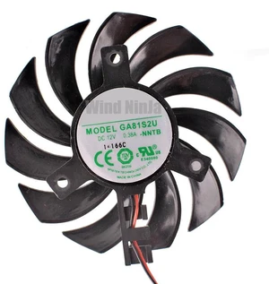 75mm Graphics Card Cooling Fan 40mm Hole Spacing, DC 12V 0.38A Replacement VGA Cooler Fan for GA81S2UNNTB, GPU Fan Compatible with GT430 GT440 GT630 Video Card Heat Dissipation Repair 75mm Graphics Card Cooling Fan 40mm Hole Spacing, DC 12V 0.38A Replacement VGA Cooler Fan for GA81S2UNNTB, GPU Fan Compatible with GT430 GT440 GT630 Video Card Heat Dissipation Repair