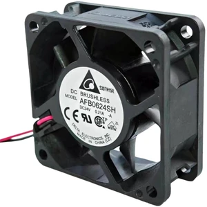 60mm 6025 Axial Inverter Cooling Fan, DC 24V 0.21A 5000RPM 2Wire Replacement Fan for AFB0624SH, HighSpeed Ventilation Fan for Industrial Equipment and Servo Drives Thermal Dissipation Repair 60mm 6025 Axial Inverter Cooling Fan, DC 24V 0.21A 5000RPM 2Wire Replacement Fan for AFB0624SH, HighSpeed Ventilation Fan for Industrial Equipment and Servo Drives Thermal Dissipation Repair