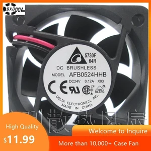 50mm 5CM HighSpeed Axial Cooling Fan, DC 24V 6400RPM 16.24CFM Replacement Fan for AFB0524HHB, 2Wire Mini Ventilation Fan for Inverter and Industrial Equipment Heat Dissipation Repair 50mm 5CM HighSpeed Axial Cooling Fan, DC 24V 6400RPM 16.24CFM Replacement Fan for AFB0524HHB, 2Wire Mini Ventilation Fan for Inverter and Industrial Equipment Heat Dissipation Repair