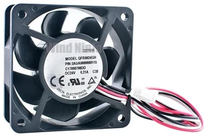 6025 Dual Ball Bearing Inverter Cooling Fan Replacement for QFR0624GH 3AUA0000088115 C17090790DD, 60mm 60×60×25mm DC 24V 0.21A Fan for Industrial Inverter & Drive Equipment Heat Dissipation 6025 Dual Ball Bearing Inverter Cooling Fan Replacement for QFR0624GH 3AUA0000088115 C17090790DD, 60mm 60×60×25mm DC 24V 0.21A Fan for Industrial Inverter & Drive Equipment Heat Dissipation