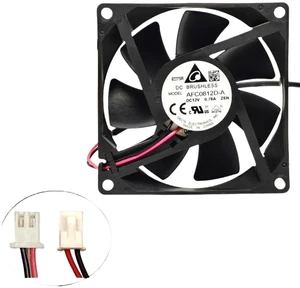 8025 BallBearing Blower Cooling Fan Replacement for AFCB0812DA, 80mm 80×80×25mm DC 12V 0.78A 2Wire Fan, Compact Blower for PC, Power Supply and Industrial Equipment Heat Dissipation 8025 BallBearing Blower Cooling Fan Replacement for AFCB0812DA, 80mm 80×80×25mm DC 12V 0.78A 2Wire Fan, Compact Blower for PC, Power Supply and Industrial Equipment Heat Dissipation