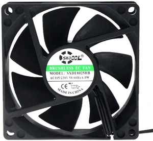 80x80x25mm EC Axial Cooling Fan, 80mm 8CM HighSpeed HighAirflow Fan, AC 115V230V 50/60Hz 3000RPM 36.5CFM Industrial Replacement Fan for Cabinet, Chassis & Ventilation Equipment 80x80x25mm EC Axial Cooling Fan, 80mm 8CM HighSpeed HighAirflow Fan, AC 115V230V 50/60Hz 3000RPM 36.5CFM Industrial Replacement Fan for Cabinet, Chassis & Ventilation Equipment