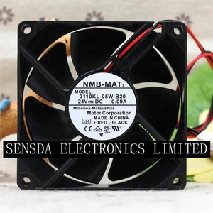 3110KL05WB20 80mm 8CM DC 24V Axial Chassis Cooling Fan, 2400RPM 28.2CFM Low Noise 80x80x25mm Replacement Fan for Inverter, Industrial Cabinet and Equipment Heat Dissipation Repair 3110KL05WB20 80mm 8CM DC 24V Axial Chassis Cooling Fan, 2400RPM 28.2CFM Low Noise 80x80x25mm Replacement Fan for Inverter, Industrial Cabinet and Equipment Heat Dissipation Repair