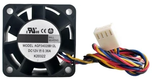 AJMRTC 2Pack AGF04028B12L 40x40x28mm DC12V 0.36A Axial Cooling Fan, 4Pin PWM Dual Ball Bearing 40mm Fan Replacement for 1U 2U Server Power Supply, Compact High Airflow DC Brushless Cooling Fan AJMRTC 2Pack AGF04028B12L 40x40x28mm DC12V 0.36A Axial Cooling Fan, 4Pin PWM Dual Ball Bearing 40mm Fan Replacement for 1U 2U Server Power Supply, Compact High Airflow DC Brushless Cooling Fan
