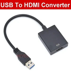 USB 3.0 to HDMI Converter Adapter Cable, USB to HD TV AudioVideo Adapter, 1080P@60Hz HighDefinition Output, External Video Graphics Adapter for PC Desktop Notebook MultiMonitor Display Expansion USB 3.0 to HDMI Converter Adapter Cable, USB to HD TV AudioVideo Adapter, 1080P@60Hz HighDefinition Output, External Video Graphics Adapter for PC Desktop Notebook MultiMonitor Display Expansion