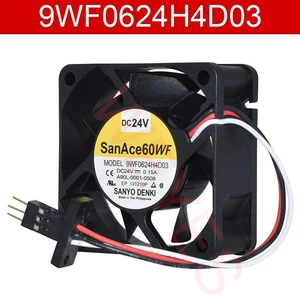 6025 Industrial Cooling Fan 9WF0624H4D03, DC 24V 0.15A 3Wire Tachometer Axial Replacement Fan for FANUC CNC, Servo Amplifier and Industrial Control Equipment Heat Dissipation 6025 Industrial Cooling Fan 9WF0624H4D03, DC 24V 0.15A 3Wire Tachometer Axial Replacement Fan for FANUC CNC, Servo Amplifier and Industrial Control Equipment Heat Dissipation