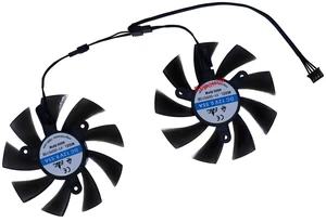 2Pack XYD09015B Graphics Card Cooling Fan, GPU Cooler Replacement for RX 580 8GB Gaming Video Card, for ASL RTX 2070 Ares OC Graphics Card, 85mm 4Pin PWM Video Card Fan for GPU Heat Dissipation 2Pack XYD09015B Graphics Card Cooling Fan, GPU Cooler Replacement for RX 580 8GB Gaming Video Card, for ASL RTX 2070 Ares OC Graphics Card, 85mm 4Pin PWM Video Card Fan for GPU Heat Dissipation