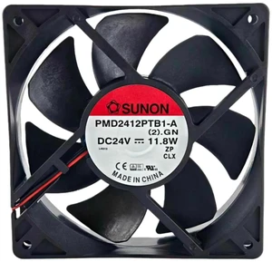 Replacement Industrial Cooling Fan for PMD2412PTB1A(2).GN, 120x120x25mm 12025 DC 24V 0.76A Ball Bearing Fan, 190CFM High Airflow Axial Fan for Cabinet, Inverter and Industrial Device Heat Dissipation Replacement Industrial Cooling Fan for PMD2412PTB1A(2).GN, 120x120x25mm 12025 DC 24V 0.76A Ball Bearing Fan, 190CFM High Airflow Axial Fan for Cabinet, Inverter and Industrial Device Heat Dissipation