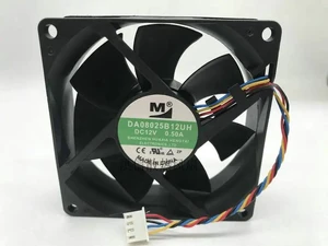 DA08025B12UH 80mm 8CM Cooling Fan 80*80*25MM DC12V 0.50A 4-Pin PWM Dual Ball Bearing Brushless Axial Fan Replacement for Shenmei Power Supply Heat Dissipation DA08025B12UH 80mm 8CM Cooling Fan 80*80*25MM DC12V 0.50A 4-Pin PWM Dual Ball Bearing Brushless Axial Fan Replacement for Shenmei Power Supply Heat Dissipation