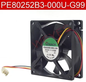 PE80252B3-000U-G99 Server Cooling Fan 80x80x25mm DC24V 3.29W 3-Wire Brushless Axial Fan Replacement, Compatible Three-Line Fan for Server Internal Heat Dissipation Repair PE80252B3-000U-G99 Server Cooling Fan 80x80x25mm DC24V 3.29W 3-Wire Brushless Axial Fan Replacement, Compatible Three-Line Fan for Server Internal Heat Dissipation Repair