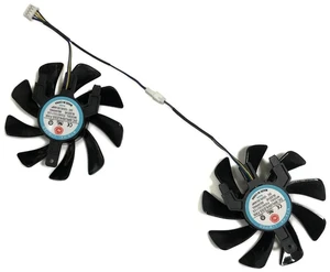 FD9015U12S 2Pcs/Set GPU Cooling Fan, Replacement Graphics Card Fan for Sapphire RX 6700XT, RX 6600, RX 6600XT PULSE Video Card, Can Replace FDC10H12D9-C for Desktop GPU Heat Dissipation FD9015U12S 2Pcs/Set GPU Cooling Fan, Replacement Graphics Card Fan for Sapphire RX 6700XT, RX 6600, RX 6600XT PULSE Video Card, Can Replace FDC10H12D9-C for Desktop GPU Heat Dissipation