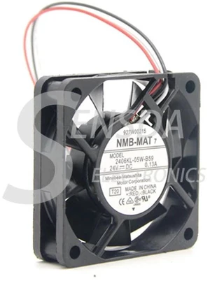 2406KL-05W-B59 6015 60x60x15mm Converter Cooling Fan, DC 24V 0.13A 3-Wire 6cm Industrial Replacement Fan for Inverter, CNC Machine, Industrial Equipment Heat Dissipation 2406KL-05W-B59 6015 60x60x15mm Converter Cooling Fan, DC 24V 0.13A 3-Wire 6cm Industrial Replacement Fan for Inverter, CNC Machine, Industrial Equipment Heat Dissipation