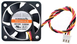 FD124010LB Mini Cooling Fan 40x40x10mm 4cm, DC 12V 0.055A 4200RPM Ball Bearing Small Replacement Fan for Micro Device Power Supply, Industrial Tiny Equipment Heat Dissipation FD124010LB Mini Cooling Fan 40x40x10mm 4cm, DC 12V 0.055A 4200RPM Ball Bearing Small Replacement Fan for Micro Device Power Supply, Industrial Tiny Equipment Heat Dissipation