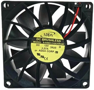 AS08012XB259100 8025 Cooling Fan 80x80x25mm, DC 12V 0.57A 80mm Brushless Axial Fan Replacement for PC Case, CPU Heatsink, Power Supply and Various Electronic Devices AS08012XB259100 8025 Cooling Fan 80x80x25mm, DC 12V 0.57A 80mm Brushless Axial Fan Replacement for PC Case, CPU Heatsink, Power Supply and Various Electronic Devices