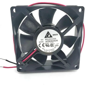 AFB0824VH 80x80x25mm 8025 8CM Axial Cooling Fan, DC 24V 0.21A Dual Ball Bearing High Airflow Industrial Replacement Fan for Frequency Inverter, Power Supply and Control Cabinet Heat Dissipation AFB0824VH 80x80x25mm 8025 8CM Axial Cooling Fan, DC 24V 0.21A Dual Ball Bearing High Airflow Industrial Replacement Fan for Frequency Inverter, Power Supply and Control Cabinet Heat Dissipation