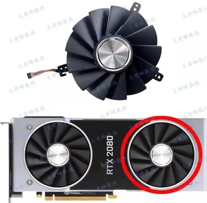 GPU Cooling Fan Replacement for RTX 2080, RTX 2080 Super, RTX 2080 Ti Super Graphics Card, DC 12V 90mm 4Pin PWM Gaming Video Card Cooler, Available in 1Pc or 2Pcs Pack for GPU Heat Dissipation GPU Cooling Fan Replacement for RTX 2080, RTX 2080 Super, RTX 2080 Ti Super Graphics Card, DC 12V 90mm 4Pin PWM Gaming Video Card Cooler, Available in 1Pc or 2Pcs Pack for GPU Heat Dissipation