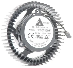 BFB0712HF 63mm Blade Diameter GPU Cooling Fan, Dual-Ball Bearing Equilateral 38mm Mount Video Card Cooler, DC 12V 4-Pin PWM Replacement Fan for Gaming Graphics Card Heat Dissipation BFB0712HF 63mm Blade Diameter GPU Cooling Fan, Dual-Ball Bearing Equilateral 38mm Mount Video Card Cooler, DC 12V 4-Pin PWM Replacement Fan for Gaming Graphics Card Heat Dissipation