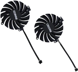 CF-12910S GPU Graphics Card Cooling Fan Dual Set, VGA Video Cooler Replacement for Inno3D RTX 3060 12G, RTX3060Ti TWIN X2 LHR & RTX3060 Ti SAC Gaming GPU, DC12V 0.35A 4Pin PWM Heat Dissipation Fan CF-12910S GPU Graphics Card Cooling Fan Dual Set, VGA Video Cooler Replacement for Inno3D RTX 3060 12G, RTX3060Ti TWIN X2 LHR & RTX3060 Ti SAC Gaming GPU, DC12V 0.35A 4Pin PWM Heat Dissipation Fan