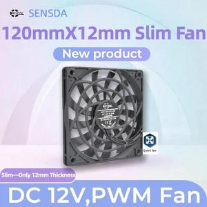120mm 3-Pin PWM Cooling Fan, DC12V 0.20A 1400 RPM Ultra Thin Quiet Low Noise 12cm Computer Case Cooler, Brushless Axial Fan for PC Case, CPU Radiator, Small Chassis Heat Dissipation 120mm 3-Pin PWM Cooling Fan, DC12V 0.20A 1400 RPM Ultra Thin Quiet Low Noise 12cm Computer Case Cooler, Brushless Axial Fan for PC Case, CPU Radiator, Small Chassis Heat Dissipation