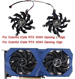 Graphics Card Cooling Fan, GPU Cooler Replacement Fan for Colorful iCafe RTX 3060 L 12GB Video Card, 4-Pin PWM Graphics Card Radiator Fan for Gaming GPU Thermal Repair Graphics Card Cooling Fan, GPU Cooler Replacement Fan for Colorful iCafe RTX 3060 L 12GB Video Card, 4-Pin PWM Graphics Card Radiator Fan for Gaming GPU Thermal Repair