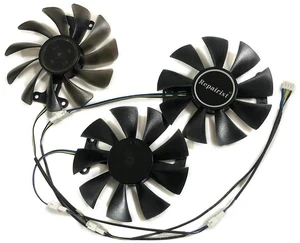 3Pcs GPU Graphics Card Cooling Fan Set GAA8S2U GA91S2H, Video Card Cooler Replacement Fans for RX 5700XT RX 580 8G D5 Game ACE PA, 4-Pin PWM Gaming GPU Heat Dissipation Fan Kit 3Pcs GPU Graphics Card Cooling Fan Set GAA8S2U GA91S2H, Video Card Cooler Replacement Fans for RX 5700XT RX 580 8G D5 Game ACE PA, 4-Pin PWM Gaming GPU Heat Dissipation Fan Kit