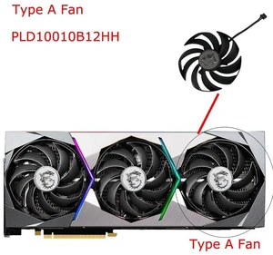 PLD10010B12HH GPU Cooling Fan, Single VGA Video Card Cooler Replacement Fan for RTX 3080 SUPRIM X 10G, RTX3080 RTX3090 RTX3090Ti 24G Graphics Card, 4-Pin PWM Gaming GPU Heat Dissipation Fan PLD10010B12HH GPU Cooling Fan, Single VGA Video Card Cooler Replacement Fan for RTX 3080 SUPRIM X 10G, RTX3080 RTX3090 RTX3090Ti 24G Graphics Card, 4-Pin PWM Gaming GPU Heat Dissipation Fan