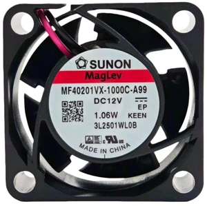 MF40201VX-1000C-A99 40x40x20mm DC 12V Ultra Quiet Cooling Fan, 8000RPM 10.8CFM 27.5dBA Brushless Axial Fan Replacement for Network Switch, Router, Small Electronic Cabinet Heat Dissipation MF40201VX-1000C-A99 40x40x20mm DC 12V Ultra Quiet Cooling Fan, 8000RPM 10.8CFM 27.5dBA Brushless Axial Fan Replacement for Network Switch, Router, Small Electronic Cabinet Heat Dissipation
