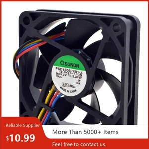 PSD1206PHB1-A 60x60x15mm DC 12V 0.25A Dual Ball Bearing Cooling Fan, 60mm Brushless Axial Fan Replacement for Industrial Server, Electronic Cabinet Heat Dissipation PSD1206PHB1-A 60x60x15mm DC 12V 0.25A Dual Ball Bearing Cooling Fan, 60mm Brushless Axial Fan Replacement for Industrial Server, Electronic Cabinet Heat Dissipation