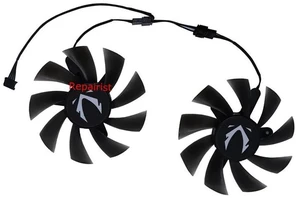 XY-D09015B VGA Graphics Card Cooler GPU Fan, 2 Units/Set Replacement Cooling Fan Suitable for RTX 3080M 8GB, RTX 3070M 8GB, RTX 3060M 12GB Graphics Card Heat Dissipation Repair XY-D09015B VGA Graphics Card Cooler GPU Fan, 2 Units/Set Replacement Cooling Fan Suitable for RTX 3080M 8GB, RTX 3070M 8GB, RTX 3060M 12GB Graphics Card Heat Dissipation Repair