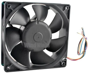 AFB1212VHE 120x120x38mm Server Chassis Cooling Fan DC12V 0.90A 4-Pin PWM Dual Ball Bearing High Airflow Axial Fan 12cm Replacement Fan for Computer Hardware Heat Dissipation AFB1212VHE 120x120x38mm Server Chassis Cooling Fan DC12V 0.90A 4-Pin PWM Dual Ball Bearing High Airflow Axial Fan 12cm Replacement Fan for Computer Hardware Heat Dissipation