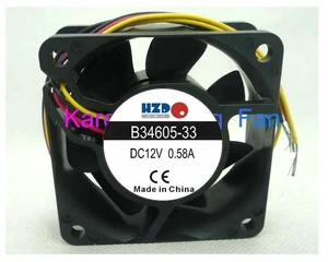6025 6CM Cooling Fan B34468-16 DC12V 0.58A 3-Wire Axial Fan Replacement, High Speed Cooling Fan for Laptop Heatsink, Electronic Equipment Heat Dissipation 6025 6CM Cooling Fan B34468-16 DC12V 0.58A 3-Wire Axial Fan Replacement, High Speed Cooling Fan for Laptop Heatsink, Electronic Equipment Heat Dissipation