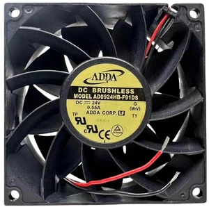 AD0924HB-F91DS 9238 Cooling Fan 92x92x38mm DC24V Ball Bearing Axial Fan Replacement, High Airflow Cooling Fan for Inverter Chassis, Power Supply and Welding Machine Heat Dissipation AD0924HB-F91DS 9238 Cooling Fan 92x92x38mm DC24V Ball Bearing Axial Fan Replacement, High Airflow Cooling Fan for Inverter Chassis, Power Supply and Welding Machine Heat Dissipation