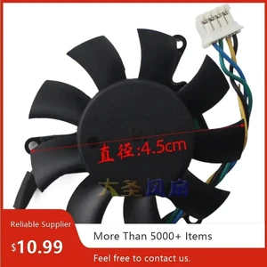 MAGIC MGT5012XR-W10 Graphics Card Cooling Fan 45mm DC12V 4-Wire PWM Hydraulic Bearing Axial Fan Replacement, VGA GPU Fan for Graphics Card Heat Dissipation MAGIC MGT5012XR-W10 Graphics Card Cooling Fan 45mm DC12V 4-Wire PWM Hydraulic Bearing Axial Fan Replacement, VGA GPU Fan for Graphics Card Heat Dissipation