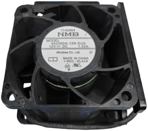 06038DA-12R-EUD Replacement 6038 4-Wire PWM Industrial Cooling Fan, DC12V 1.52A 15000RPM 60x60x38mm High Speed Dual Ball Bearing Brushless Fan for Cabinet, Server and High Heat Load Equipment Heat 06038DA-12R-EUD Replacement 6038 4-Wire PWM Industrial Cooling Fan, DC12V 1.52A 15000RPM 60x60x38mm High Speed Dual Ball Bearing Brushless Fan for Cabinet, Server and High Heat Load Equipment Heat