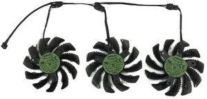 T128010 Replacement 75mm Graphics Card Cooling Fan, 3 Units/Set GPU VGA Cooler Fan for GeForce RTX 3060 Ti OC, Model 1 Fan with Power Plug, Video Card Fan for GPU Heat Dissipation T128010 Replacement 75mm Graphics Card Cooling Fan, 3 Units/Set GPU VGA Cooler Fan for GeForce RTX 3060 Ti OC, Model 1 Fan with Power Plug, Video Card Fan for GPU Heat Dissipation