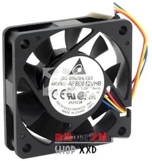 AFB0612VHB Replacement 6015 Axial Cooling Fan, DC12V 0.24A 60mm 4-Wire PWM Brushless Square Fan for PC, Server, Industrial Cabinet and Electronic Products Heat Dissipation AFB0612VHB Replacement 6015 Axial Cooling Fan, DC12V 0.24A 60mm 4-Wire PWM Brushless Square Fan for PC, Server, Industrial Cabinet and Electronic Products Heat Dissipation