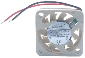 AD01703HX04AB00 Replacement Miniature Cooling Fan, 1704 17x17x4mm DC3.3V 0.10A Ultra-Slim Brushless Fan for Micro Electronics, Wearable Gadgets and Drone Heat Dissipation AD01703HX04AB00 Replacement Miniature Cooling Fan, 1704 17x17x4mm DC3.3V 0.10A Ultra-Slim Brushless Fan for Micro Electronics, Wearable Gadgets and Drone Heat Dissipation