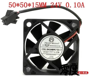 C5015H24BPCP1b-7 Replacement 5015 Axial Cooling Fan, 50x50x15mm 5cm DC24V 0.10A 2-Wire Brushless Fan for Inverter, Industrial Power Supply and Compact Enclosure Heat Dissipation C5015H24BPCP1b-7 Replacement 5015 Axial Cooling Fan, 50x50x15mm 5cm DC24V 0.10A 2-Wire Brushless Fan for Inverter, Industrial Power Supply and Compact Enclosure Heat Dissipation
