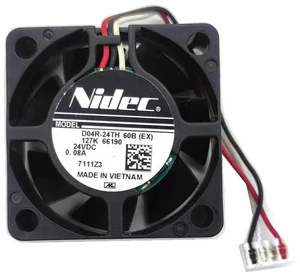 D04R-24TH 60B Replacement 4015 Axial Cooling Fan, 4CM 40x40x15mm DC24V 0.08A 3-Wire Brushless Fan for IPC, Inverter and Compact Industrial Enclosure Heat Dissipation D04R-24TH 60B Replacement 4015 Axial Cooling Fan, 4CM 40x40x15mm DC24V 0.08A 3-Wire Brushless Fan for IPC, Inverter and Compact Industrial Enclosure Heat Dissipation