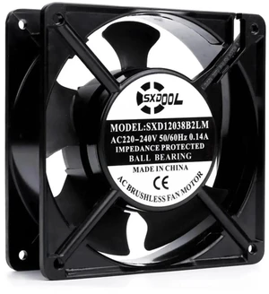 12038 12CM AC220V Adjustable Speed Rack Cooling Fan, Dual Ball Bearing, Optional IP68 Waterproof Version & Regular Non-Waterproof Type, Silent Axial Fan for Cabinet, Server Rack & Industrial Chassis 12038 12CM AC220V Adjustable Speed Rack Cooling Fan, Dual Ball Bearing, Optional IP68 Waterproof Version & Regular Non-Waterproof Type, Silent Axial Fan for Cabinet, Server Rack & Industrial Chassis