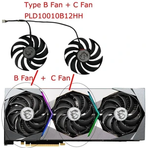 PLD10010B12HH BC Fan 95mm GPU VGA Cooling Fan, DC12V 4-Pin PWM Video Card Cooler for RTX3090 Ti, RTX3080, RTX3080 Ti, RTX3090 Ti X, TRIO Series Gaming Graphics Cards PLD10010B12HH BC Fan 95mm GPU VGA Cooling Fan, DC12V 4-Pin PWM Video Card Cooler for RTX3090 Ti, RTX3080, RTX3080 Ti, RTX3090 Ti X, TRIO Series Gaming Graphics Cards