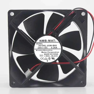 3610KL-05W-B60 9225 Axial Cooling Fan, 92x92x25mm DC24V 0.26A Dual Ball Bearing Replacement Fan, Heavy Duty Industrial Fan for Inverter, Converter and Industrial Cabinet Heat Dissipation 3610KL-05W-B60 9225 Axial Cooling Fan, 92x92x25mm DC24V 0.26A Dual Ball Bearing Replacement Fan, Heavy Duty Industrial Fan for Inverter, Converter and Industrial Cabinet Heat Dissipation