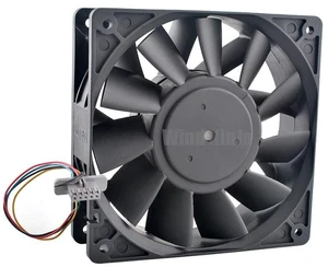 PFC1212DE 12038 High Speed Axial Cooling Fan, 120x120x38mm 12CM DC12V 4.80A 5500RPM Dual Ball Bearing Fan, Heavy Duty Replacement Fan for Supercomputer Racks, Servers and High Heat Load Devices PFC1212DE 12038 High Speed Axial Cooling Fan, 120x120x38mm 12CM DC12V 4.80A 5500RPM Dual Ball Bearing Fan, Heavy Duty Replacement Fan for Supercomputer Racks, Servers and High Heat Load Devices