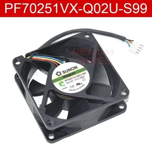 PF70251VX-Q02U-S99 7025 Server Axial Cooling Fan, 70x70x25mm DC12V 2.46W 4-Pin SUNON Replacement Fan, High Airflow Fan for Server Cabinets, Power Supplies and Industrial Electronic Equipment Heat PF70251VX-Q02U-S99 7025 Server Axial Cooling Fan, 70x70x25mm DC12V 2.46W 4-Pin SUNON Replacement Fan, High Airflow Fan for Server Cabinets, Power Supplies and Industrial Electronic Equipment Heat
