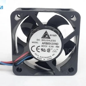 AFB0512VHD-R00 5025 Axial Cooling Fan, 50x50x20mm 5CM DC12V 0.24A 3-Pin Locked Rotor Alarm Signal Fan, Delta High Static Pressure Replacement Fan for Server, Power Supply & Industrial Equipment Repair AFB0512VHD-R00 5025 Axial Cooling Fan, 50x50x20mm 5CM DC12V 0.24A 3-Pin Locked Rotor Alarm Signal Fan, Delta High Static Pressure Replacement Fan for Server, Power Supply & Industrial Equipment Repair