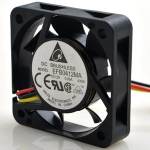 EFB0412MA 4010 Axial Cooling Fan, 40x40x10mm 4CM DC12V 0.09A Dual Ball Bearing Replacement Fan, Low Noise High Reliability Fan for Server, Telecommunication & Industrial Electronic Equipment Heat EFB0412MA 4010 Axial Cooling Fan, 40x40x10mm 4CM DC12V 0.09A Dual Ball Bearing Replacement Fan, Low Noise High Reliability Fan for Server, Telecommunication & Industrial Electronic Equipment Heat